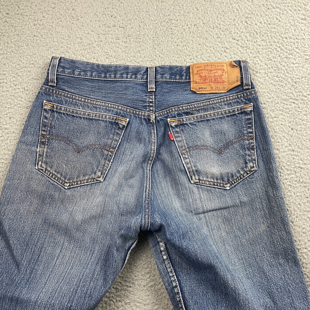 VTG Levis 501xx Jeans Men 34x36 (31x32) Made in USA Button Fly Faded Y2K 90s - Picture 8 of 16